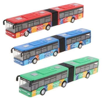 1:64 18cm Elektrinių Autobusų, Tramvajų Transporto priemonės Modelio, Traukti Atgal, Dvi Kameros