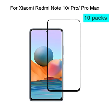 10 pack Xiaomi Redmi 10 Pastaba Pro Max / 10 Pastaba / Pro Grūdintas Stiklas Screen Protector Apsauginė Plėvelė 2.5 D