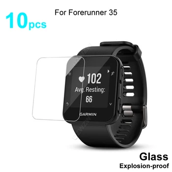 10vnt Garmin Forerunner 35 Smart Žiūrėti Screen Protector Apsauginės Grūdinto Stiklo Plėvelės nuo Sprogimo apsaugotą