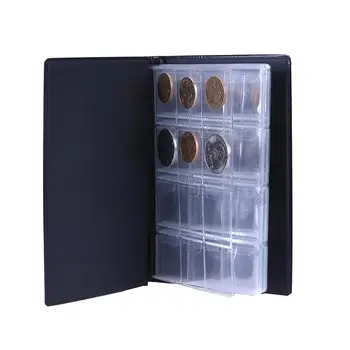 120 Monetų Saugojimui Penny Kišenių Pinigų, Albumas, Knyga, Rinkti Monetos Turėtojų Knygų Organizatoriui Rinkti Pinigus Organizatorius