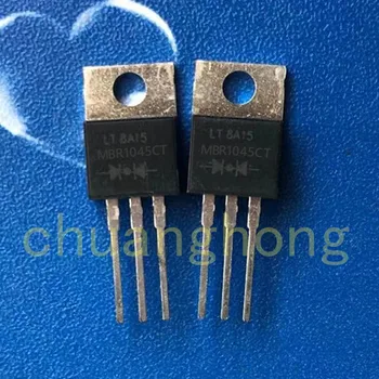 1pcs/daug MBR1045CT 10A 45V originalios pakuotės, naujos MBR1045 Schottky Lygintuvas diodų TO-220