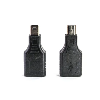 2/5/10 vnt Automobilių adapteris Mini T-tipo USB moterų uosto 5PIN Male į USB female usb adapteris mp3 sąsaja