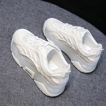2021 m. pavasarį naujas tėtis bateliai, storas soled batai moteriški sportiniai batai moterų avalynė laisvalaikio kvėpuojantis