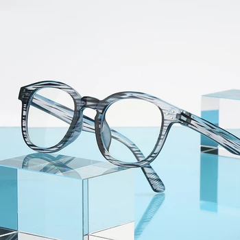 2021 Naujas stabdžių mėlyna šviesa moterų akiniai, plokščias veidrodis didelis rėmas retro vyrų ir moterų mados prabangių aišku, akiniai merginos akiniai