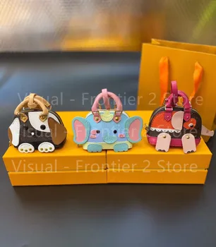2021 Naujų Karšto Pardavimo Prabanga Presbyopia Odos šuo formos keychain maišą mados cute little elephant maišelį apdailos pakabukas keychains