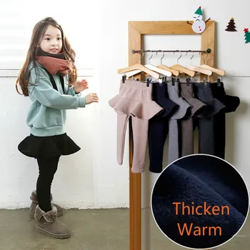 2021 naujų mergaičių kelnės vaikams drabužių medvilnės šiltas baby girl sijonas, kelnės bamblys antblauzdžiai merginos žiemos drabužių