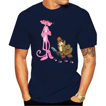 2021 Pink Panther Inspektorius Clouseau Juokingas Animacinių filmų Vyrų ir Moterų Unisex marškinėliai 714 pagal Užsakymą Atspausdintas T-shirt