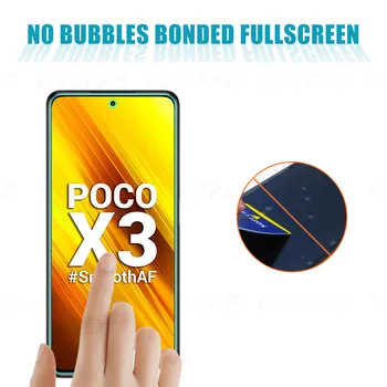 2in1 Visą Grūdintas Stiklas Xiaomi Poco F3 F1 F2 X3 Pro NFC Fotoaparato Objektyvą Screen Protector Apie Mp 10i 10T 10 Pro Lite Stiklas