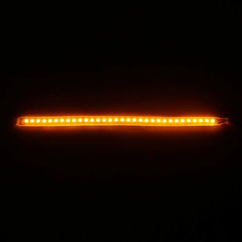 2vnt 15cm Led Dinaminis Eilės LED Šoninis Veidrodis Posūkio Signalo Žibintai Įspėjimo Juostelės Juosta Signalo Lipdukai Mirksintis Indikatorius Gintaro