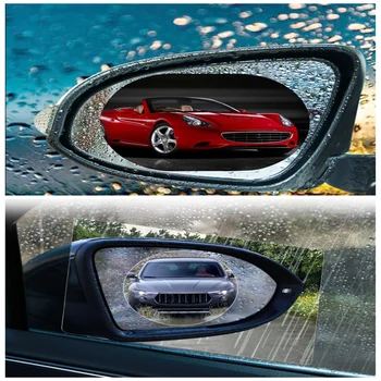 2vnt automobilio galinio vaizdo veidrodėlis lietaus filmas Volkswagen VW TIGUAN PASSAT B5 B6 B7 B8 JETTA MK5 GOLF MK6 5 6 7 GTI