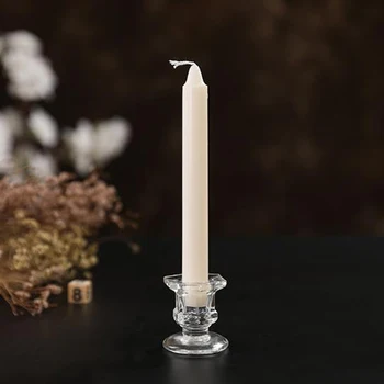 2vnt Stiklo, Žvakių Laikiklis Vestuvių Žvakidė Skaidrus Žvakė Stovi Namų Dekoro 4.5*5.8 cm