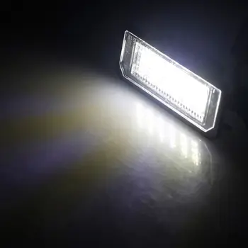 2x18SMD Klaidų LED Licencijos Numerį Šviesos lempos V~W Golf MK4 MK5 MK6 Passat Go.lo CC Eos SciroccoLicense Skaičius Plokštė
