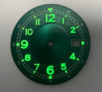 33.5 mm Žalios Šviesos Laikrodžio Ciferblatą už NH35/NH36/7S/4R Judėjimas