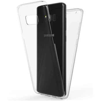 360 Visas Case For Samsung Galaxy S21 FE S10 S20 Lite 5G S10E Ultra S8 S9 Plus S6 S7 Krašto atsparus smūgiams Skaidrus Apsauginis Dangtelis