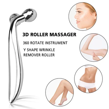 3D Roller Massager Pasukti 360 Juoda Plona Veido, viso Kūno Formos Massager Kėlimo Raukšlių Valiklis Veido Masažas Atsipalaidavimo Priemonė