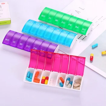 7 Dienų Savaitės Tabletes Organizatorius Tabletės Tablečių Laikymo Dėžutė Plastikinių Medicinos Lauke Šakotuvai, Nešiojamų Sveikatos Priežiūros Priemonė