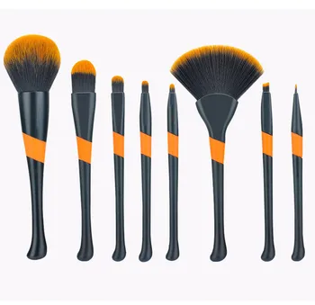 8pcs/set Makiažo Šepetėliai Nustatyti profesinės Fondas Milteliai Eyeshadow Maišymo Antakių kabuki kosmetikos brush Tool