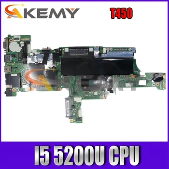 Akemy AIVL0 NM-A251 Tinka Lenovo ThinkPad T450 Nešiojamas Plokštė 00HN501 00HN505 00HN506 CPU I5 5200U Darbo