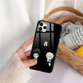 Anime Hunter x Medžiotojų Telefono dėklas Grūdintas stiklas iPhone 11 12 mini pro XS MAX 8 7 Plus X XS XR