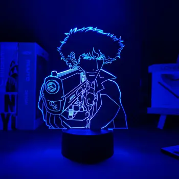 Anime Led Šviesos Anime Kaubojus Bebop Smaigalys 3d Lempos Anime Duomenys Naktį Lempa Nešiojama Apšvietimo