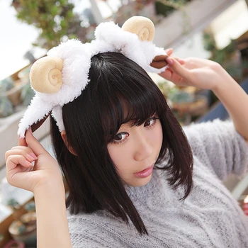 Anime Love Live Kotori Minami Cosplay Plaukų Juosta Gražių Mergaičių, Moterų Avių Ragų Cos Plaukų Aksesuaras Prop