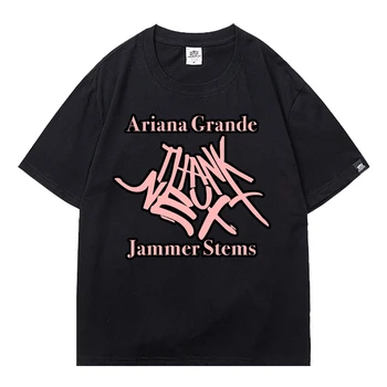Ariana Grande Punk Vyrų T-shirt 2021 m. Vasarą, Trumpas Rankovėmis Tee Streetwear Viršūnes Berniukai O-Kaklo Negabaritinių marškinėliai Tee Viršūnes Drabužiai