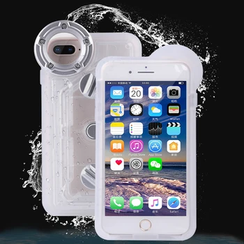 Atsparus vandeniui Telefono dėklas Skirtas Apple iPhone 11 12 Pro Max Gylis, Nardymas Povandeninis Plaukimas IP68 Sandarų Dangtelį TPU Plūduriuojantis Plaukti Krepšys