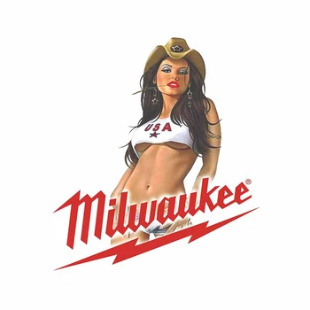 Automobilių Lipdukas Milwaukee Grožio Automobilių Apdailos Neperšlampama Apsauga nuo Saulės Padengti Įbrėžimų Decal PVC, 13cm * 11cm