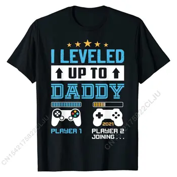 Aš Išlyginamas Iki Tėtis 2021 Juokinga, Netrukus Tėtis 2021 Dovana T-Shirt Vatos Pagaliukai Vyrų Tees Gatvės Įnoringas Atspausdintas Ant Tshirts