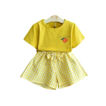 Baby girl drabužiai vaikams, vaikiška mergaičių šortai rinkiniai vaikams suknelė minecraft kūdikių vasaros drabužių maža mergaitė, dviejų dalių komplektai