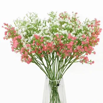 Balta Gypsophila Kūdikių Kvėpavimas Dirbtinių Gėlių Namų, Sodo Dekoro Vestuvių Nuotakos Puokštė Gimtadienio Prekių Netikrą Gėlių