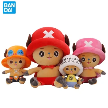 BANDAI One Piece Anime Veiksmų Skaičius, Chopper Lėlės Vienas Gabalas Luffy Pliušinis Žaislas Vaikams Ragdoll Veiksmų Skaičius, Žaislai Vaikams