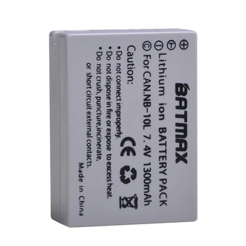 Batmax 1pc NB-10L NB10L NB 10L Fotoaparato Baterija, CANON PowerShot SX40 HS SX40HS SX50 HS SX50HS G1 X G1X G15 G16 SX60 SS G3X