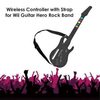 Belaidis Valdiklis su Reguliuojamu Diržu, Wii Guitar Hero, Rock Band 2 3 Žaidimai