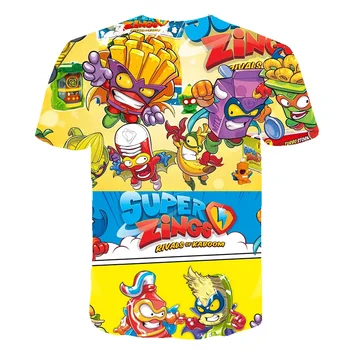 Berniuko Drabužių xxx Mergaitės Vaiko Grafinis t marškinėliai Super Zings 3D Spausdinimo Drabužius Kūdikiui Juokingi Marškinėliai Vaikams Superzings Anime Drabužiai