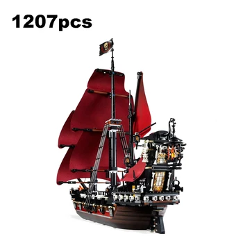 Black Pearl Laivo Suderinama su Piratai Laivų Caribbeanes Modelio Blokai Su Minifigures Žaislai Vaikams, Dovanos Berniukams