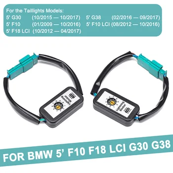 BMW 5 Serijos F18 IGS G30 G38 Automobilio Dinaminis Posūkio Signalo Indikatorius LED užpakalinis žibintas Add-on Modulis Laidas Laidas Pajungti Adapteris