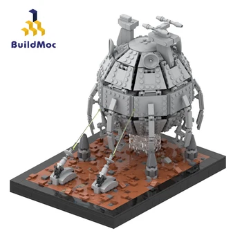 BuildMoc Techninės SS Star Plano Pagrindiniai Laivų Mūšio Architektūros Nustatyti Šarvuotis Statyba Blokai, Plytos Techninius Žaislas Vaikams