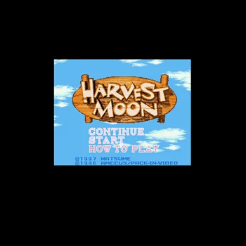 Derliaus Mėnulis NTSC Versija, 16 Bitų 46 Pin Didelis, Pilkos spalvos Žaidimo Kortelės JAV Žaidėjų
