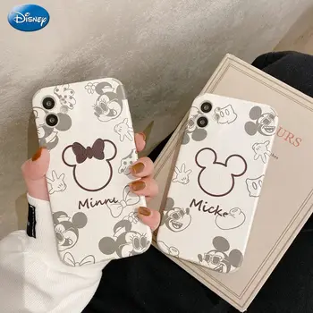 Disney Mickey už IPhoneXR Mobilųjį Telefoną Atveju IPhoneX/xs/xsmax/11/12/12mini/11pro/12/11 pm/12pro Pora Mobiliojo Telefono Dangtelį