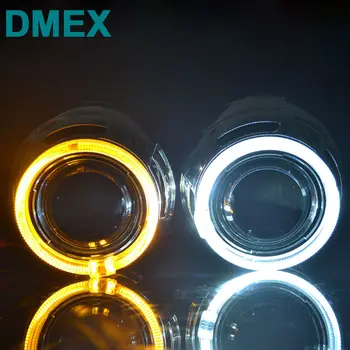 DMEX Q5 Puikus D2S Automobilių NESLĖPĖ Projektoriaus objektyvas su Angel eyes 3.0 colių, Bi Xenon projektoriaus objektyvas Tinka H4-3 Automobilių Šviesos