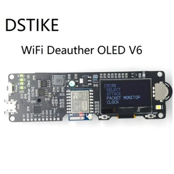 DSTIKE WiFi Deauther OLED V6 ESP8266 Plėtros Taryba Poliškumo Apsauga su Byla Antenos 4MB 18650 Baterija ESP-07 I1-005