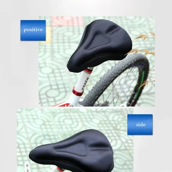 Dviračių Minkštas Balno Sėdynės Padengti MTB Kalnų Dviratį Dviračiu Sutirštės Papildomą Komfortą Itin Minkšto Silikono 3D Gelio Padas Pagalvėlė Padengti