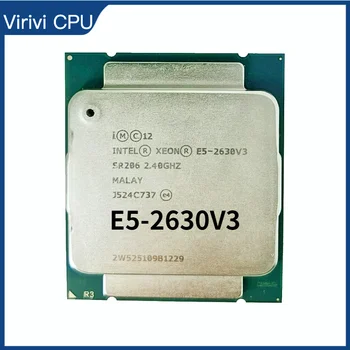 E5-2630v3 2.4 GHz 20M 8 Core 16 Sriegis 85w LGA 2011-3 Procesorius Serverio ddr4 ram atmintis