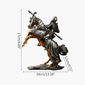 Europos Riterio Skulptūra Senovės Romos Šarvai Kariai Statula Dervos Miniaturfe Figūrėlės Namų Dekoro Priedai Berniukai Dovana