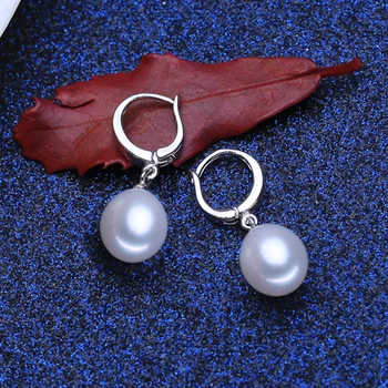 FENASY natūralių perlų papuošalų rinkiniai, rožių pakabukas karoliai moterų 925 sterlingas sidabro lašas auskarai šalies bauda papuošalai su dėžute