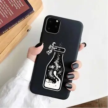 Funy Meilužis Meno Linijų Minkštos TPU Case for iPhone 7 6s 8 Plus X Matinis Silicon Cover for iPhone 12 XR XS 11Pro Max SE 2020 Funda Rubisafe