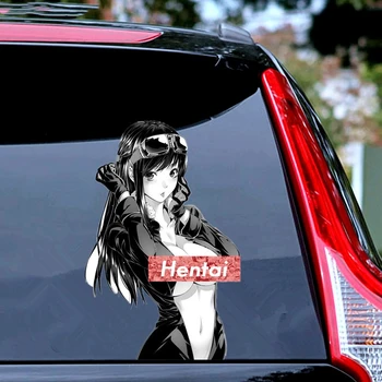 Geriausia Pardavimo HENTAI Waifu Anime Seksuali Mergina, Automobilių Apdailos Lipdukas Notepad Langą, Motociklų Lipdukas