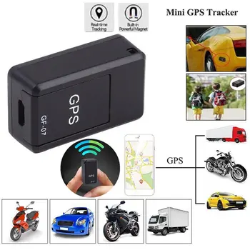 GF07 GSM Mini Automobilių LBS Tracker Magnetiniai Transporto priemonės Truck GPS Locator Anti-Lost Įrašymo Sekimo Įrenginys Gali Balsu Pet