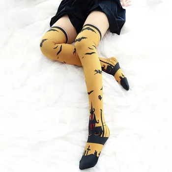 Gotikos Aukštakulniais Kojinės Anime Ir Animacinių Filmų Gpgb Modelis Atspausdintas Kojinės Lolita Cosplay Overknee Kojinės Helovinas Triko Japonų